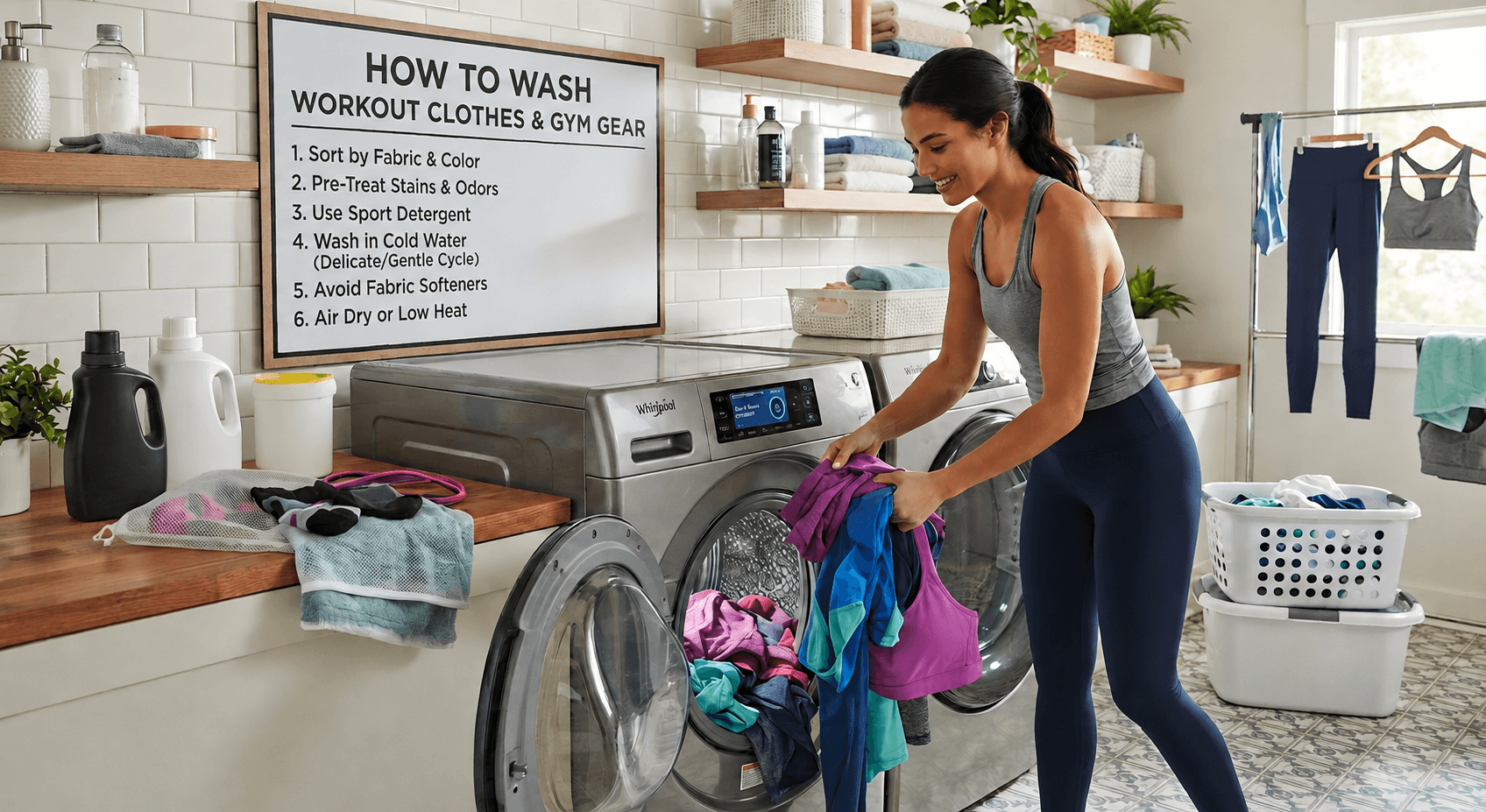 How to Wash Workout Clothes and Gym Gear
